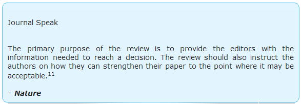 Peer review decisions