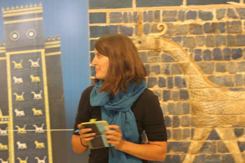 In the museum during our last week on site trying to photograph as much as my phone camera could handle
